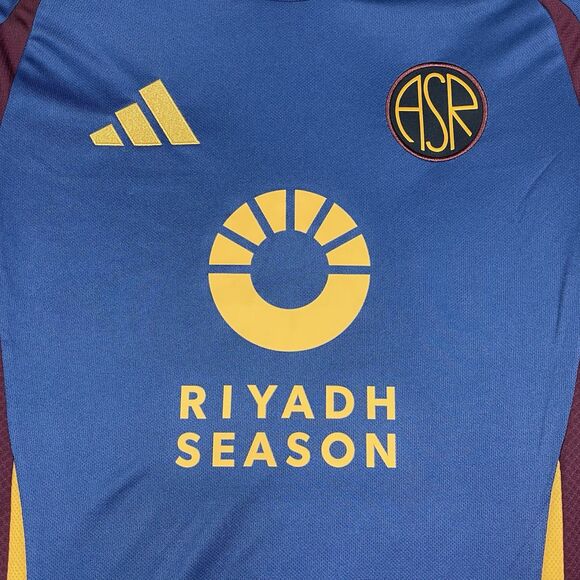 AS Roma Jersey Mens Medium Blue adidas 2024-25 Stadium Third Kit Football Soccer - Picture 3 of 9